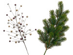 Branches de Noël au design élégant ou branches...