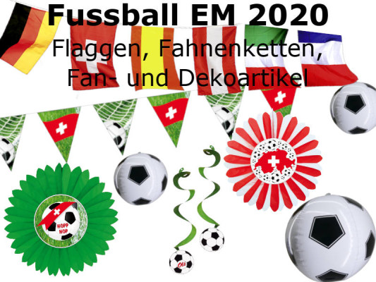 EM Flagge Dänemark | Fußball-Fanartikel Für Europameisterschaft | Polyester, Beidseitig Bedruckt