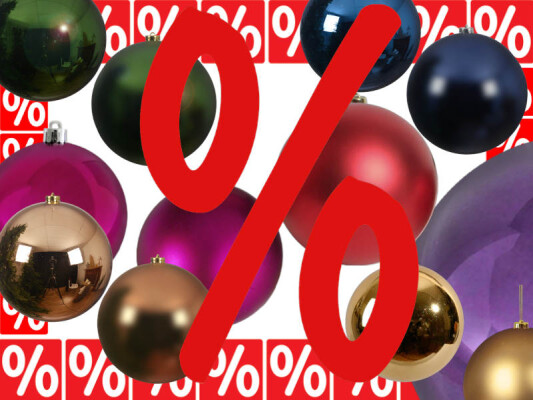 Weihnachtskugeln-Sale