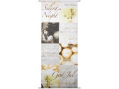 Textilbanner Noten/Texte 180 x 75cm "Silent...