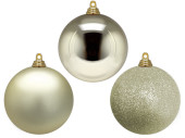 christmas ball B1 champagne, various sizes/versions