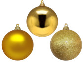 christmas ball B1 gold, various sizes/versions