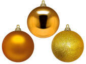 Weihnachtskugel B1 dunkel-gold, versch. Grössen/Ausführungen