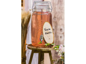 tabouret en bois mini nature Ø 19cm, h 25cm