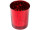 Windlicht "Glas-Metallic" Ø 5,5 x H 6,7cm rot