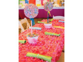 Effektfolie Flower schwer entflammbar B1 90cm breit, versch. Farben