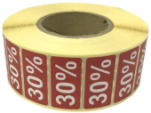 discount sticker red/white 30%