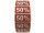 Rabatt-Etiketten eckig rot/weiss 50%