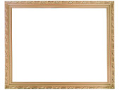Deko-Bilderrahmen Holz, 57 x 67cm doré