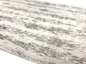 Tischläufer "Schnee" weiss/silber, B 28cm, L 3m