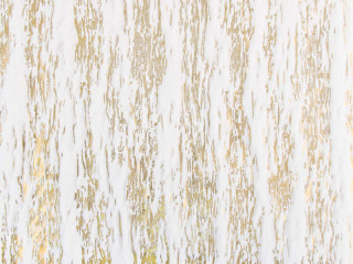 Tischläufer "Schnee" weiss/gold, B 28cm, L 3m