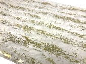 Tischläufer "Schnee" weiss/gold, B 28cm, L 3m