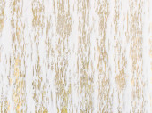 Tischläufer "Schnee" weiss/gold, B 28cm, L 3m