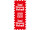 Banner "Total-Räumungsverkauf" rot/weiss 48 x 118cm Papier