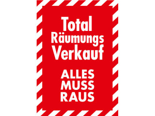 Plakat "Total Räumungsverkauf" DIN A1 59.4 x 84cm Papier