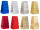 Rectangular gift boxes 16-  22cm, set of 5, assorted colours