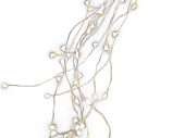 LED Angel Hair Kabel silber, LED warmweiss, versch. Längen