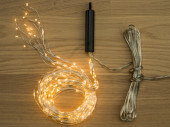 LED Angel Hair Kabel silber, LED warmweiss, versch. Längen