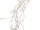 LED Angel Hair Kabel silber, 300 LEDs warmweiss, 200cm, 12 Stränge, 4.5V/6W