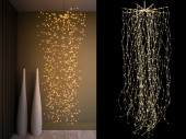 LED Angel Hair "waterfall" 768 LEDs warmweiss,...