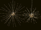 LED Angel Hair Lichtkugel LED warmweiss, Kabelfarbe...