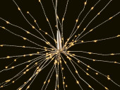 LED Angel Hair Lichtkugel 200 LEDs warmweiss, Kabelfarbe silber, Ø 50cm, 3.2V/3.6W