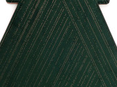 sapin "velours" vert/or, diff. tailles
