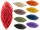 corde de lin sur bâton de bois, Ø 3,5mm, 25m, diff. couleurs