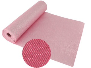 Tischläufer/Breitbahn "Glossy" rosa B 28cm/L 5m