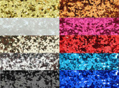 Stoff "Glitter" B 137cm verschiedene Farben