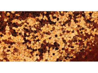 Stoff "Glitter" B 137cm kupfer