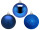 boule de Noël B1 bleu, diff. tailles/versions