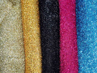 Stoff Stretch "Glamour shining" B 150 cm, versch. Farben
