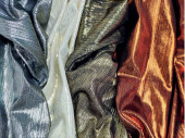 Stoff "Metallic-Print" B 140cm, versch. Farben