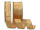 Band "Sacramento" mit Drahtkante gold 25mm