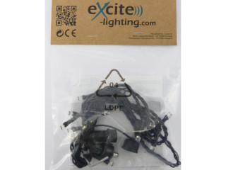 LED LV ExString Light 24 V1 schwarz, L 1,5m, 15 LED kaltweiss