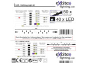 LED-ExString TwinkleLight 40 Kabel schwarz, 40 LEDs, 4m, für Aussen, warmweiss/warmweiss