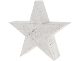 Stern Wooden Star XL white-wash, Holz, 47 x 47 x 12cm