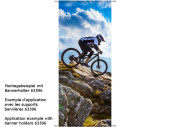 Textilbanner "Mountainbiker" 75x180cm,...