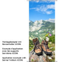 Textilbanner "Wanderschuhe" 75x180cm,...