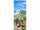 Textilbanner "Wanderschuhe" 75x180cm, grün/blau Schlauchnaht oben+unten