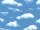 Foto-Motivkarton "Wolken" blau-weiss, beidseitig 49,5 x 68cm