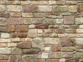 Foto-Motivkarton "Steinmauer" écru/beige, beidseitig 49,5 x 68cm