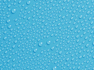 Foto-Motivkarton "Wassertropfen" hellblau, beidseitig 49,5 x 68cm