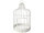 Vogelkäfig Metall weiss H 30cm, Ø 20cm