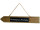 Wegweiser Holz hängend braun 65 x 10,5cm beschreibbar (beidseitig)