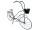 Velo Metall Deko XL Vintage grau/blau L 113 x H 82cm