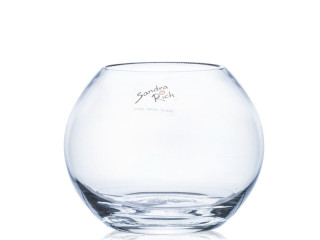 Glasvase "Kugel" klar H 10cm, Ø 12cm