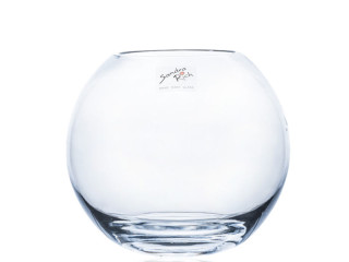 Glasvase "Kugel" klar H 14cm, Ø 15.5cm