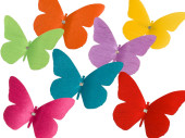 Schmetterling Folie 12 Stück versch. Farben